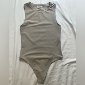 Aritzia Babaton Gray Tank Bodysuit size Medium